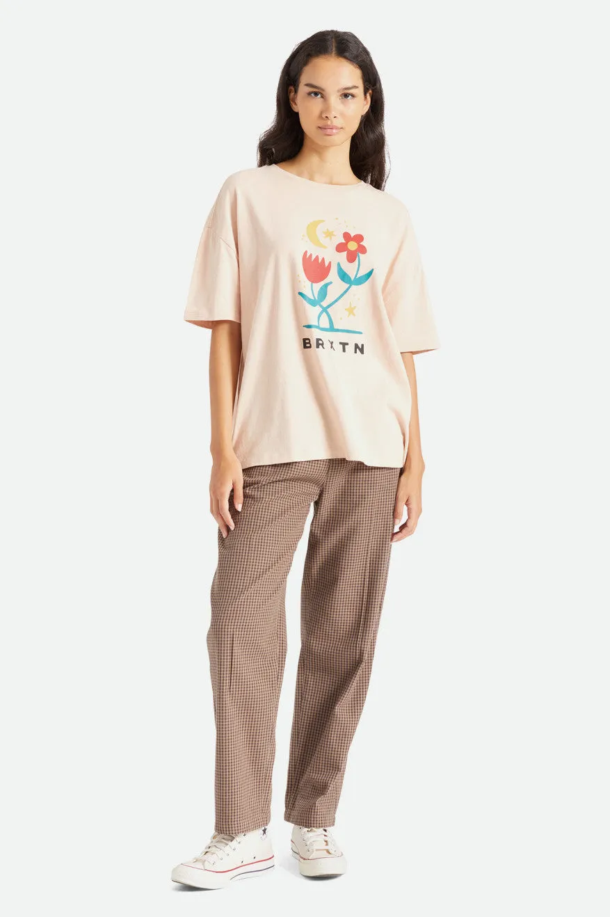 Moonlight Oversized Boyfriend Tee - Rose Dust
