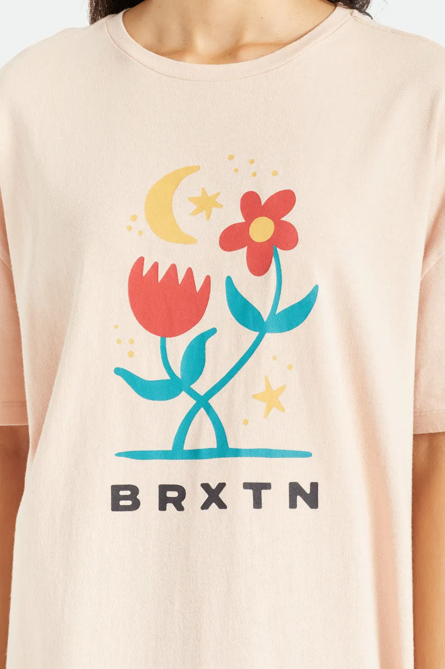 Moonlight Oversized Boyfriend Tee - Rose Dust