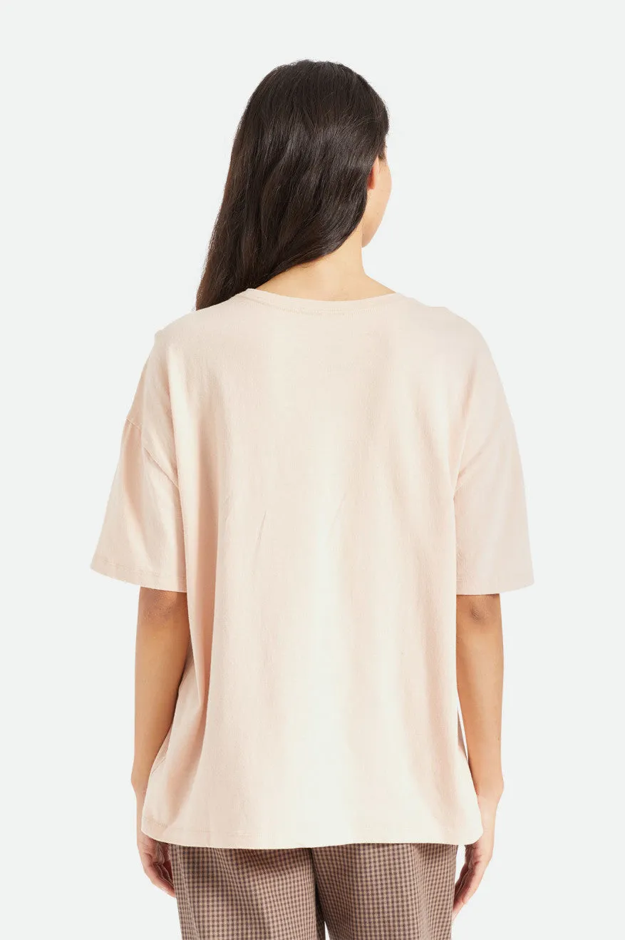 Moonlight Oversized Boyfriend Tee - Rose Dust