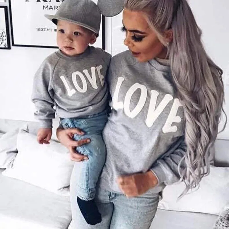 Mother & Baby Family Love Jumpers