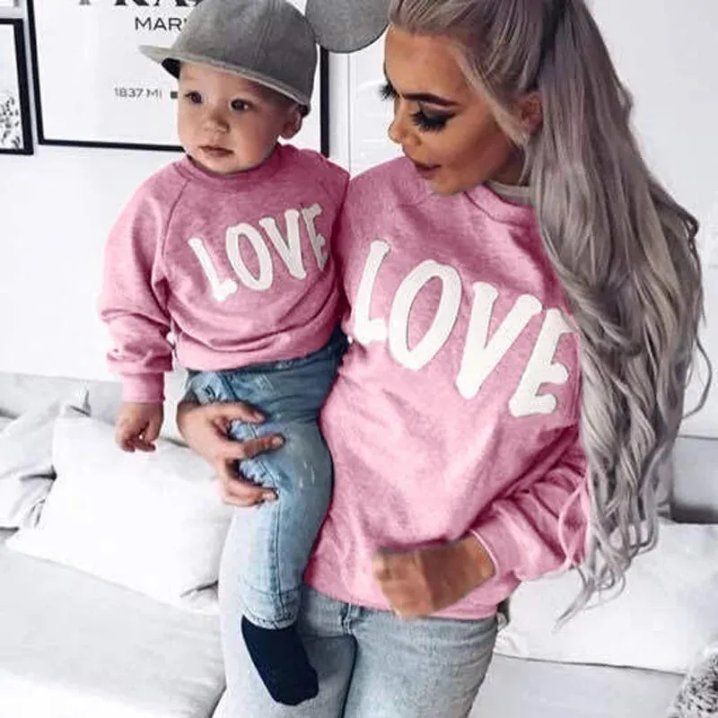 Mother & Baby Family Love Jumpers
