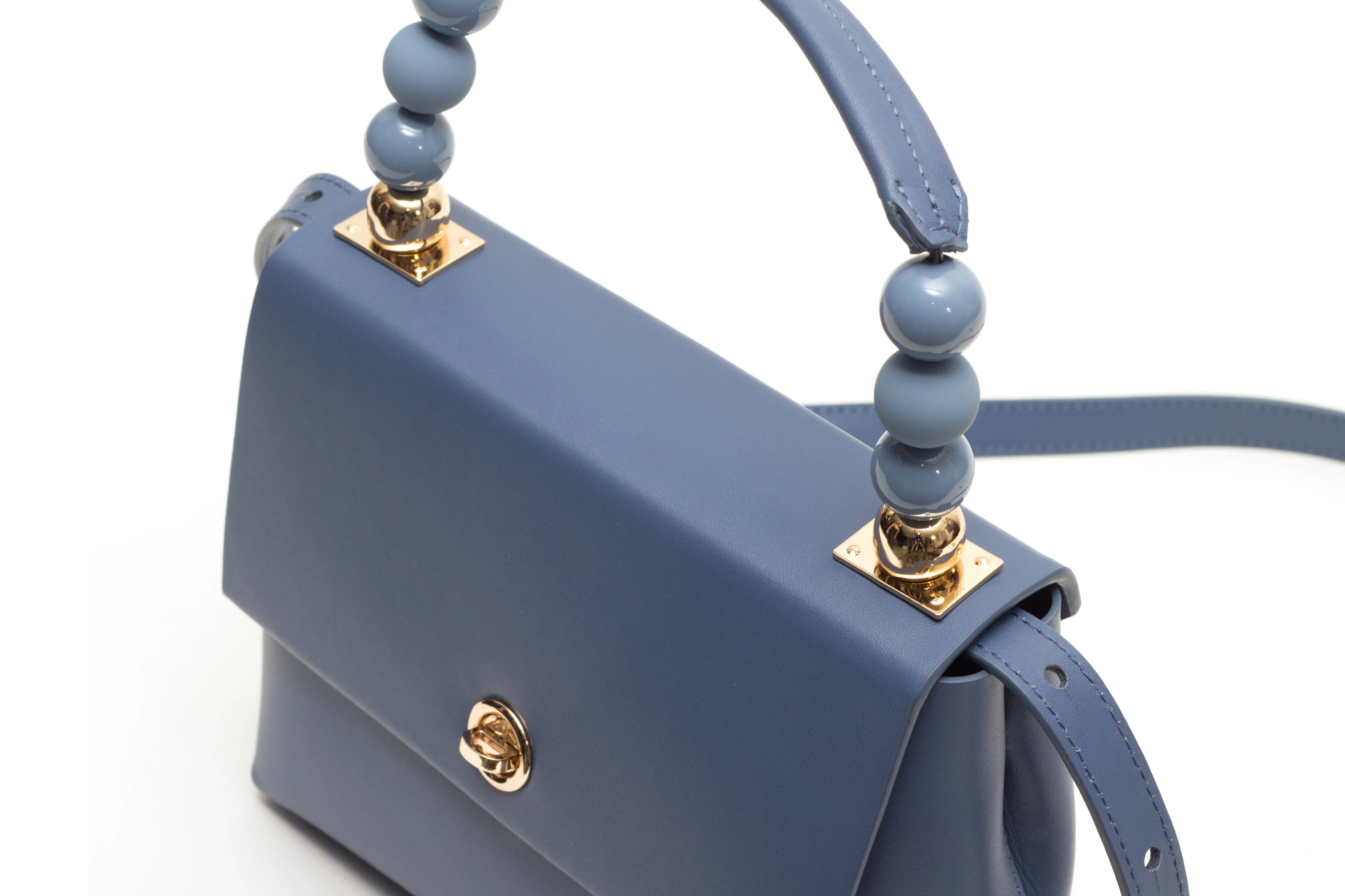 Nº48 Carré Top Handle Mini - Bleu
