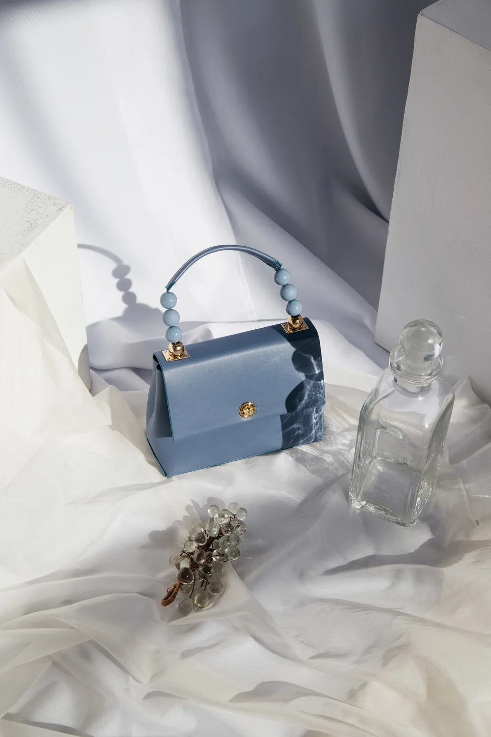Nº48 Carré Top Handle Mini - Bleu