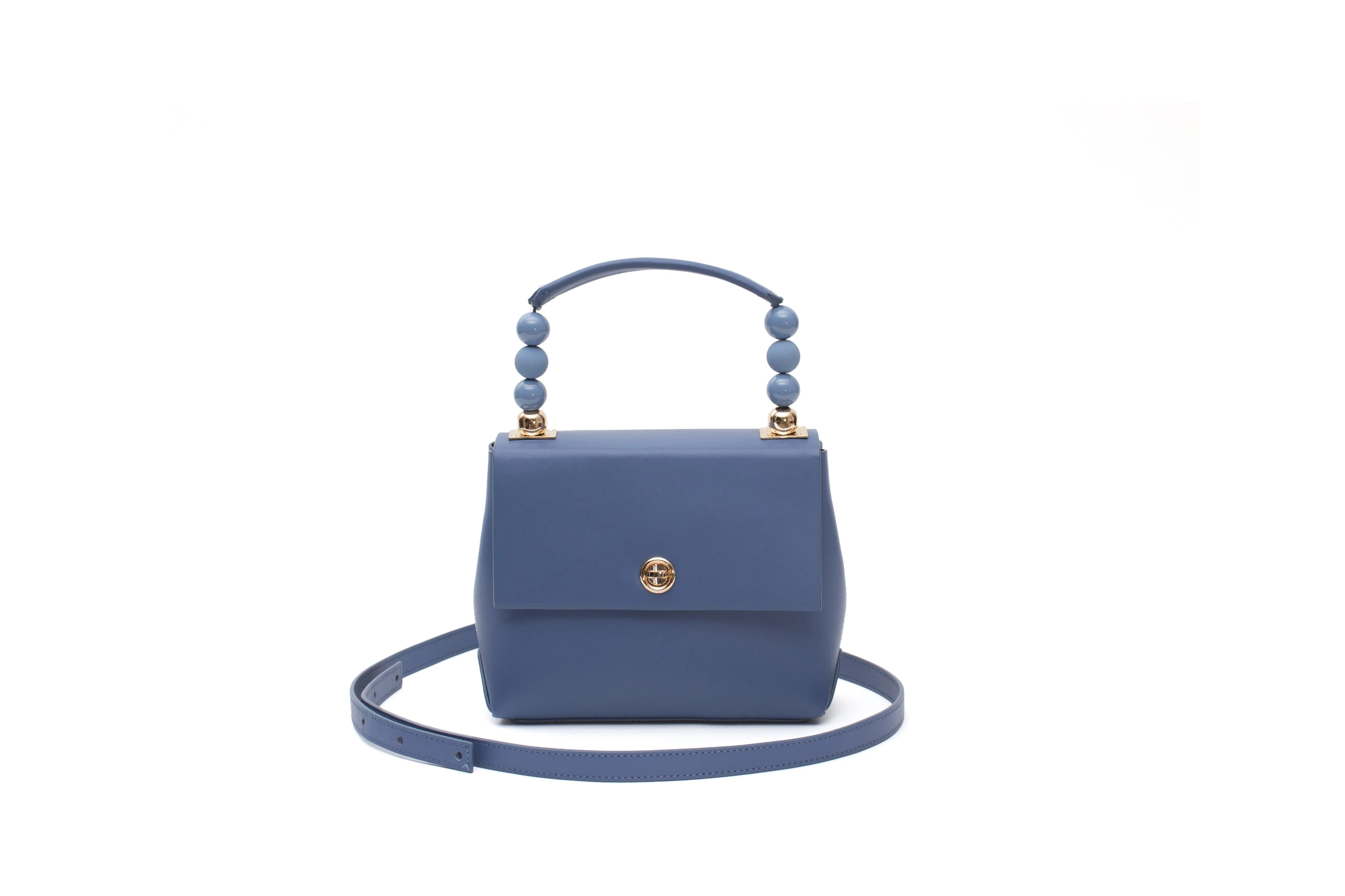 Nº48 Carré Top Handle Mini - Bleu