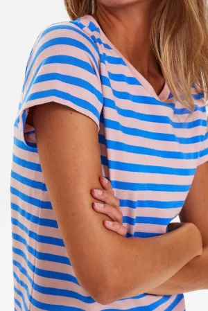 NUDAIMI T-SHIRT -Palace blue stripe T Shirt