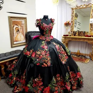 Off Shoulder Crystal Beaded Ball Gowns