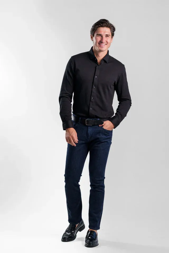 Origin Pique Long Sleeve - Black