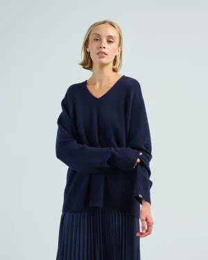 oversized v-neck