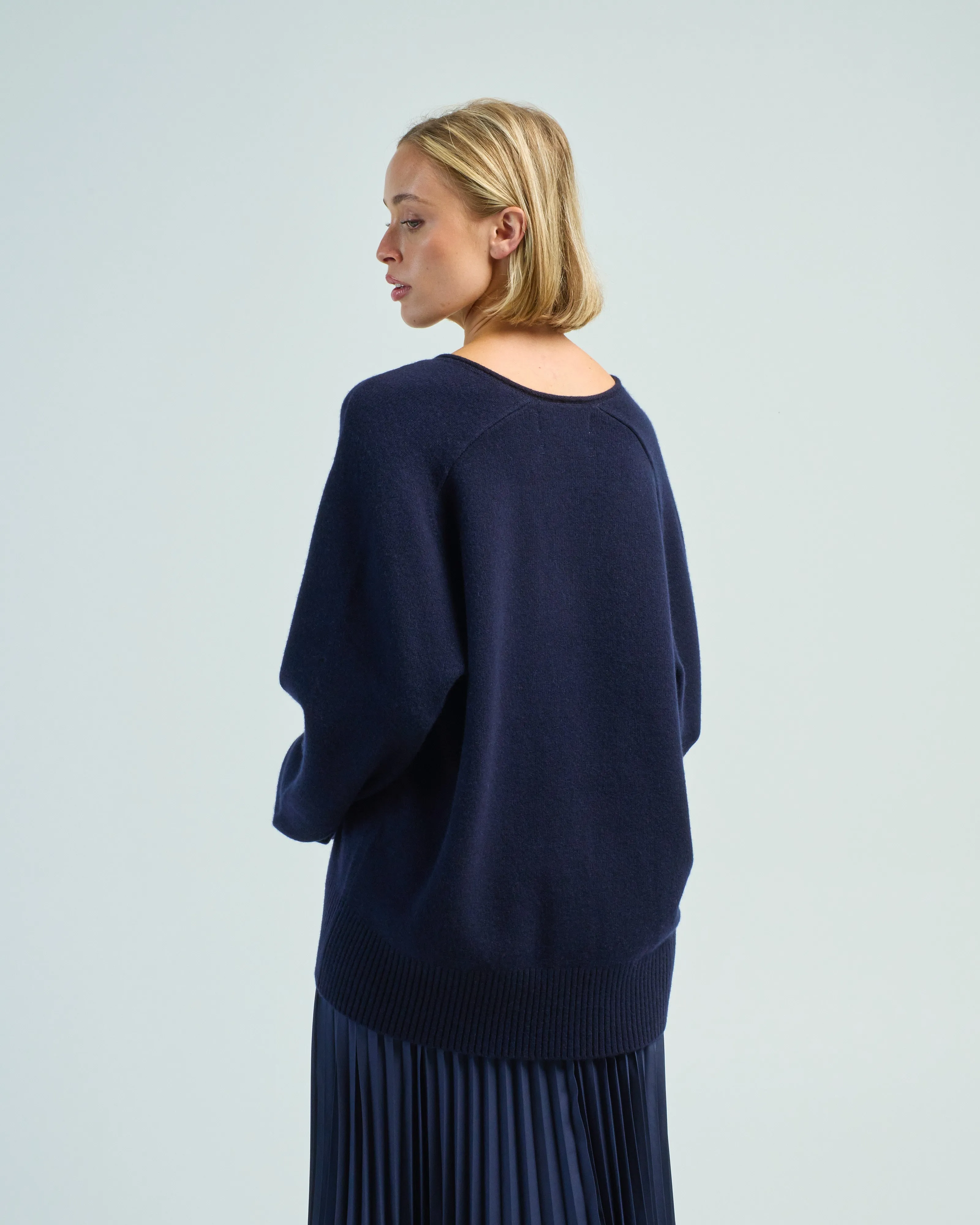 oversized v-neck