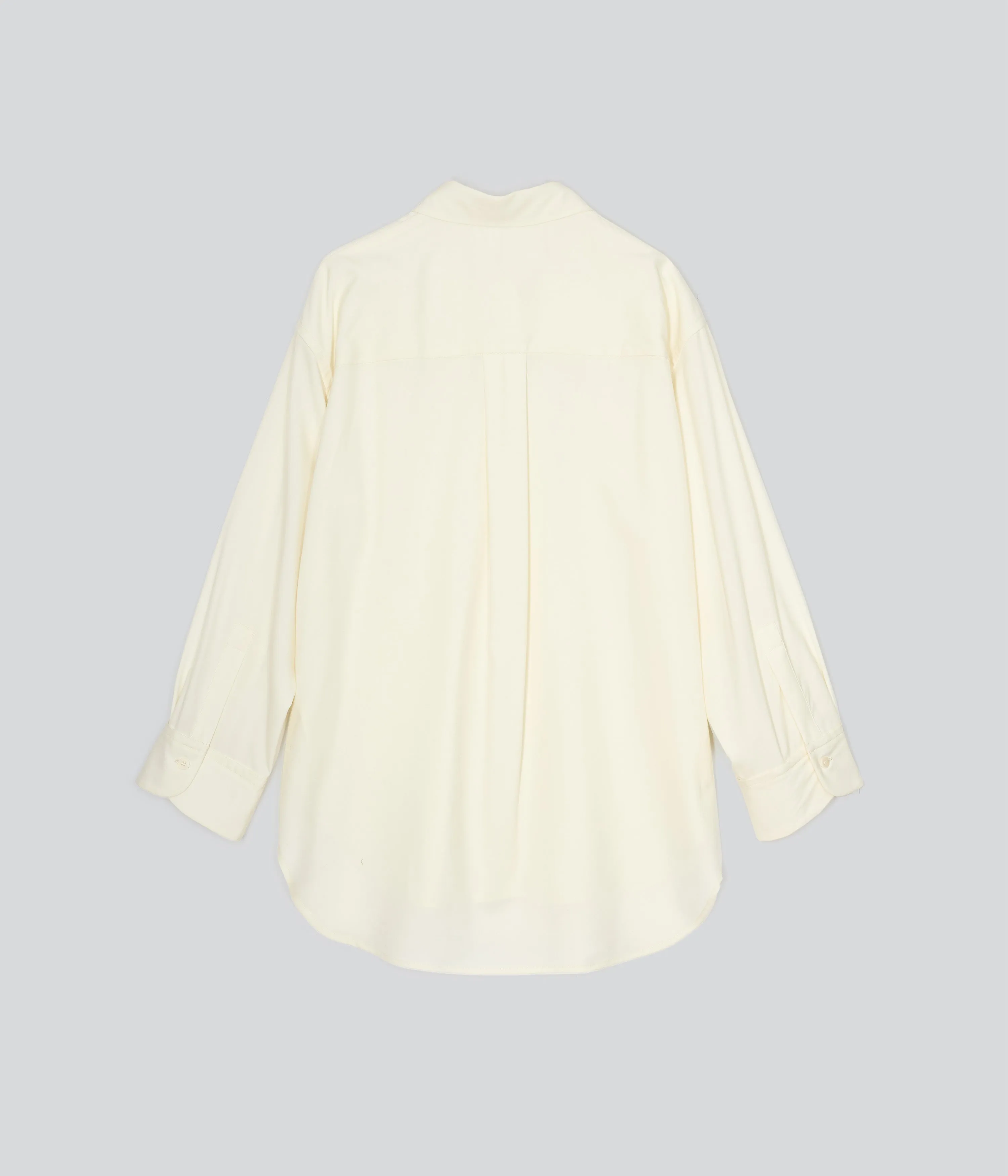 Oversized Wool Shirt in Ivory
