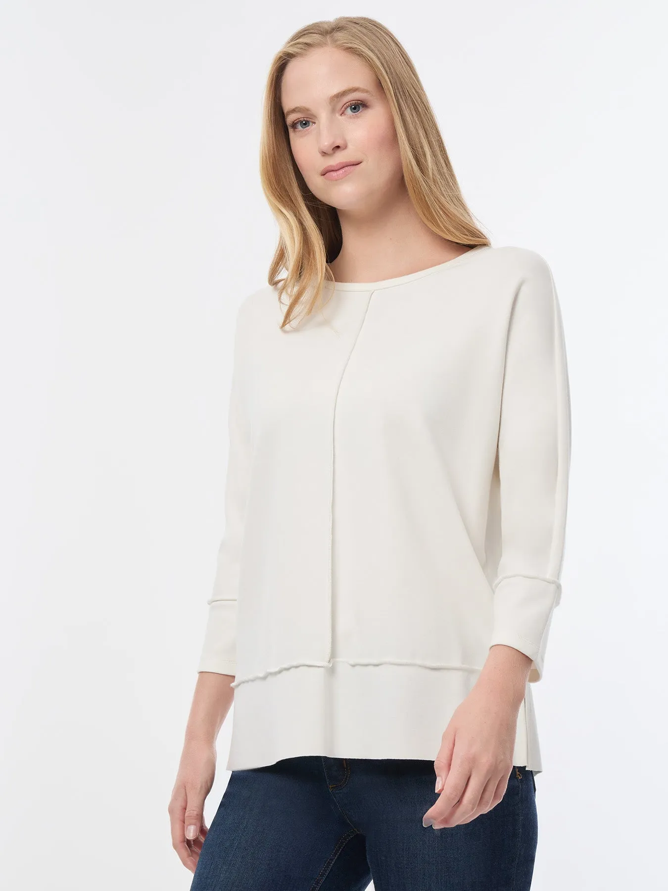 Petite Seam Detail Dolman Tunic, Serenity Knit