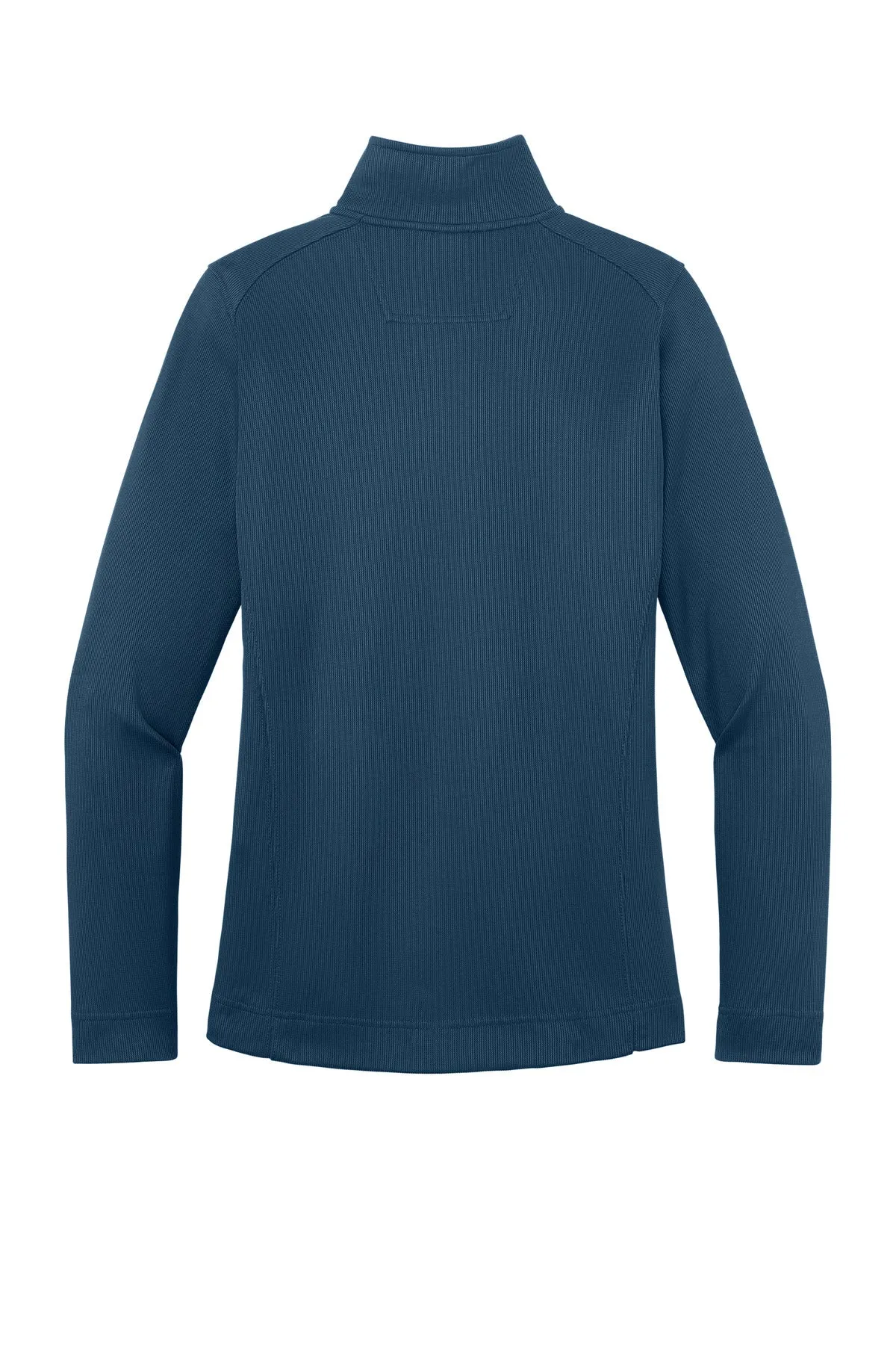 Port Authority Women's Vertical Texture Full-Zip Jacket. L805 Regatta Blue/ Iron Grey