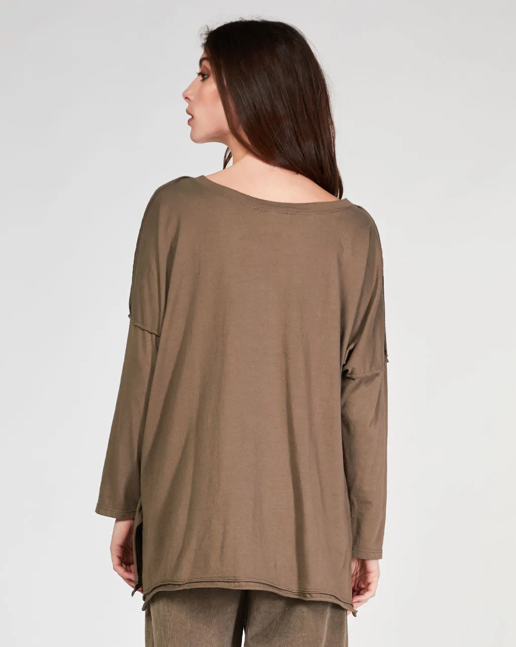 Raw Stitched V-Neck T-Shirt