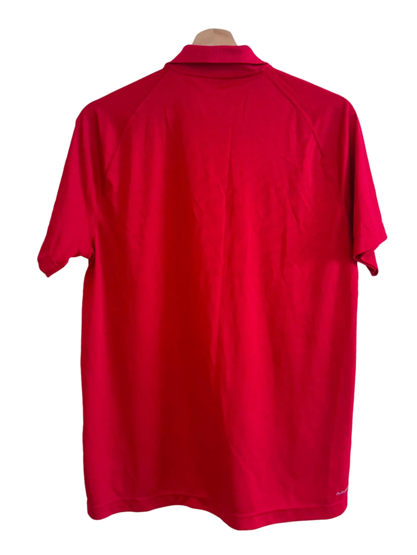 Red Textured Polo Shirt