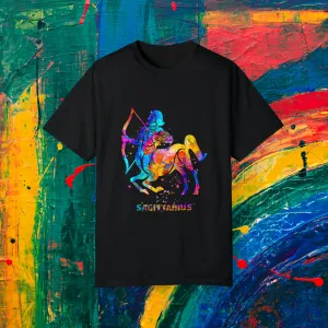 Sagittarius Watercolor Unisex Garment-Dyed T-shirt