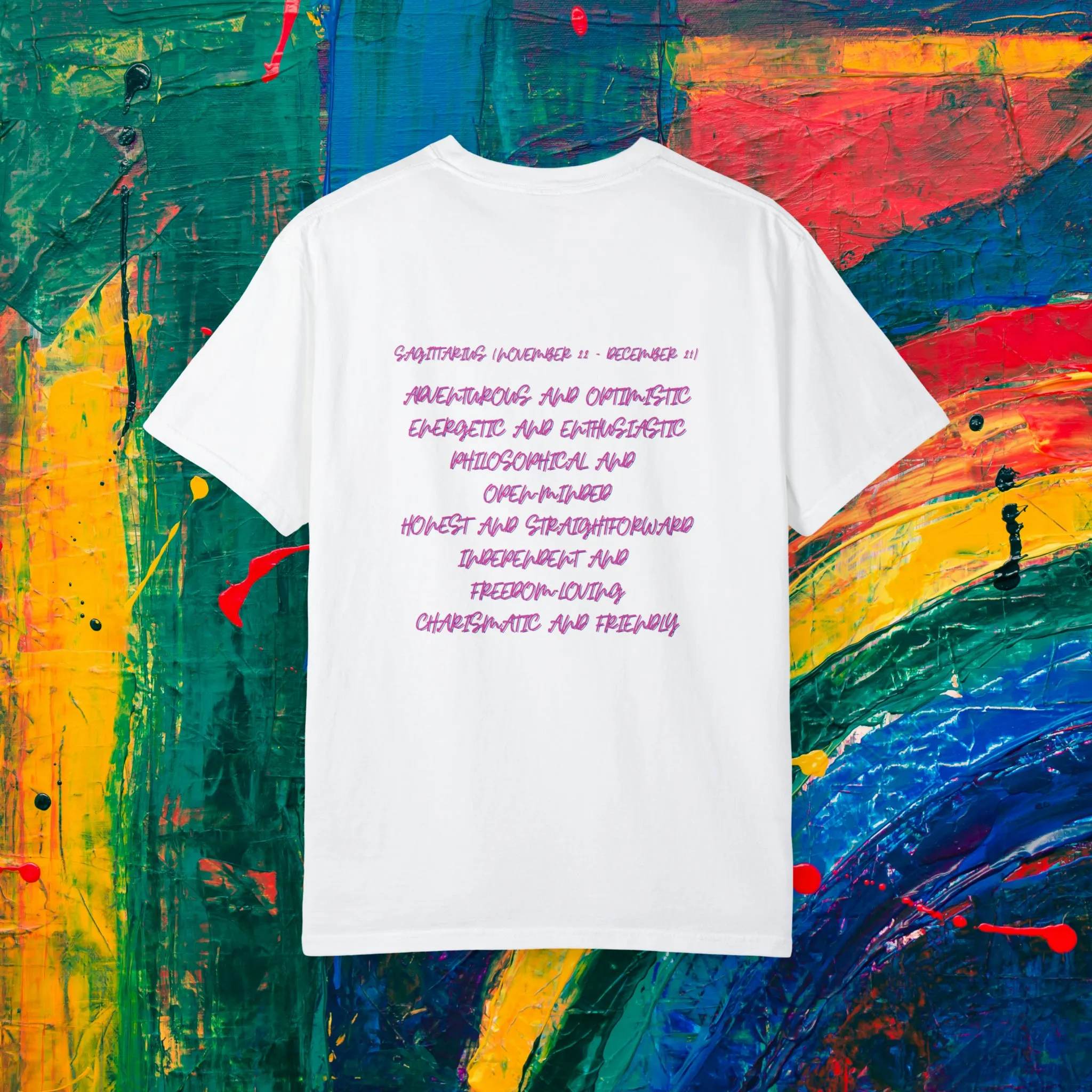 Sagittarius Watercolor Unisex Garment-Dyed T-shirt