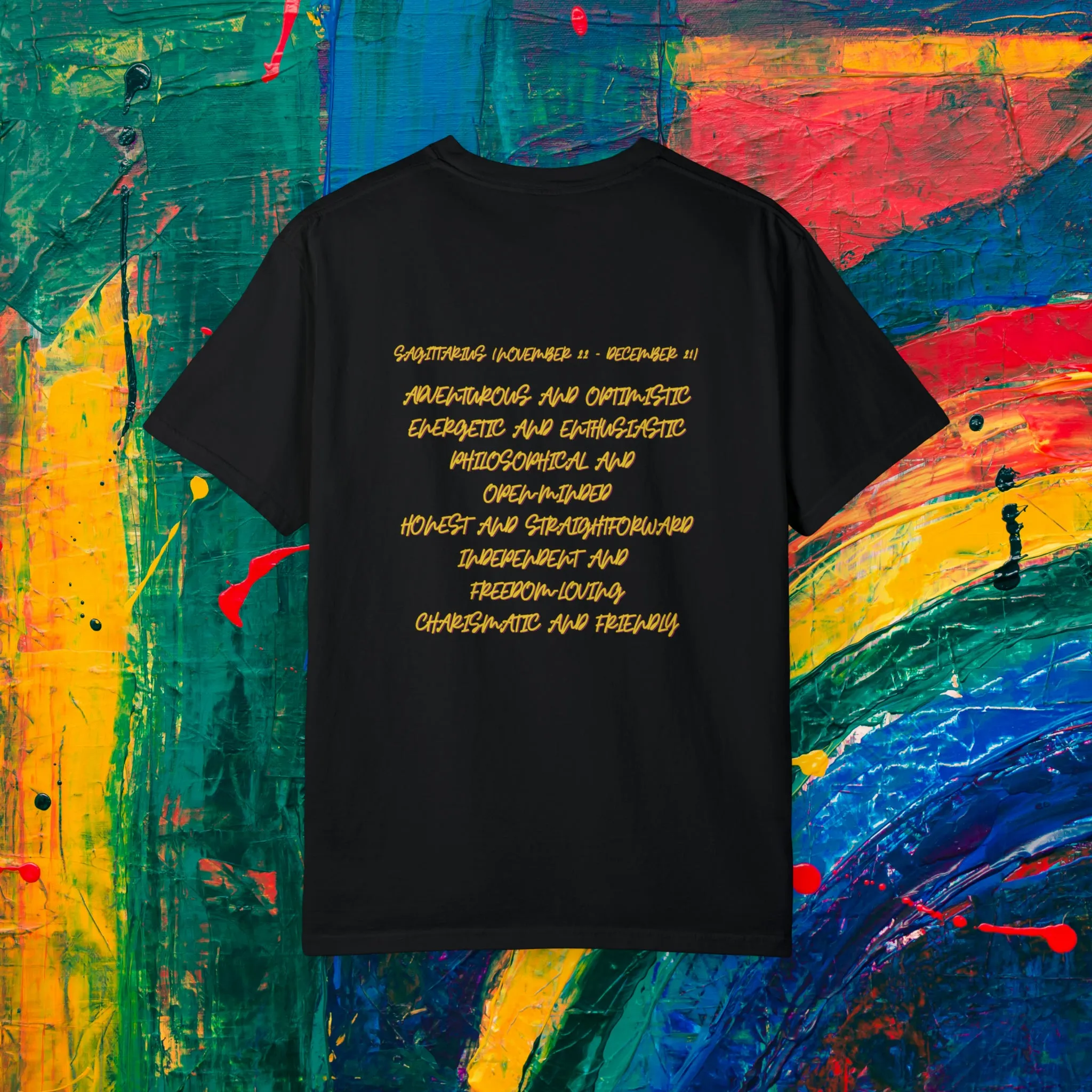 Sagittarius Watercolor Unisex Garment-Dyed T-shirt