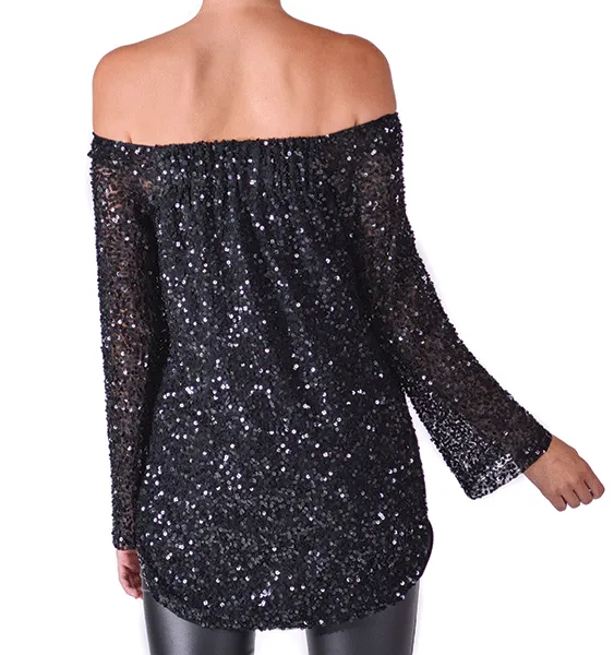 Sequined Bandeja Top