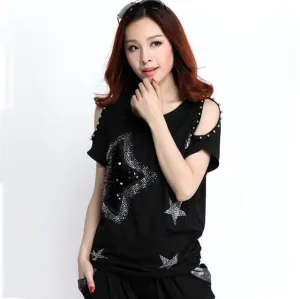 Sequined Off Shoulder Top