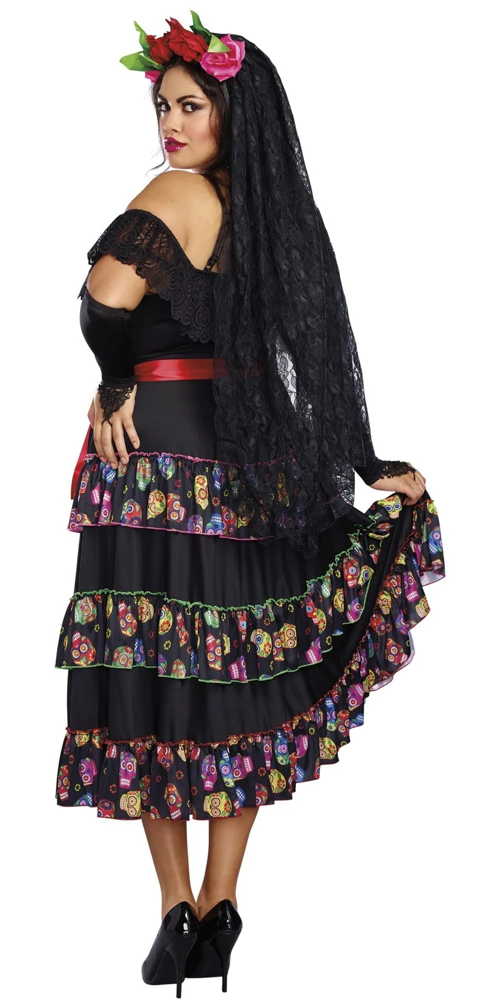 Sexy Plus Size Lady of the Dead Women's Costume