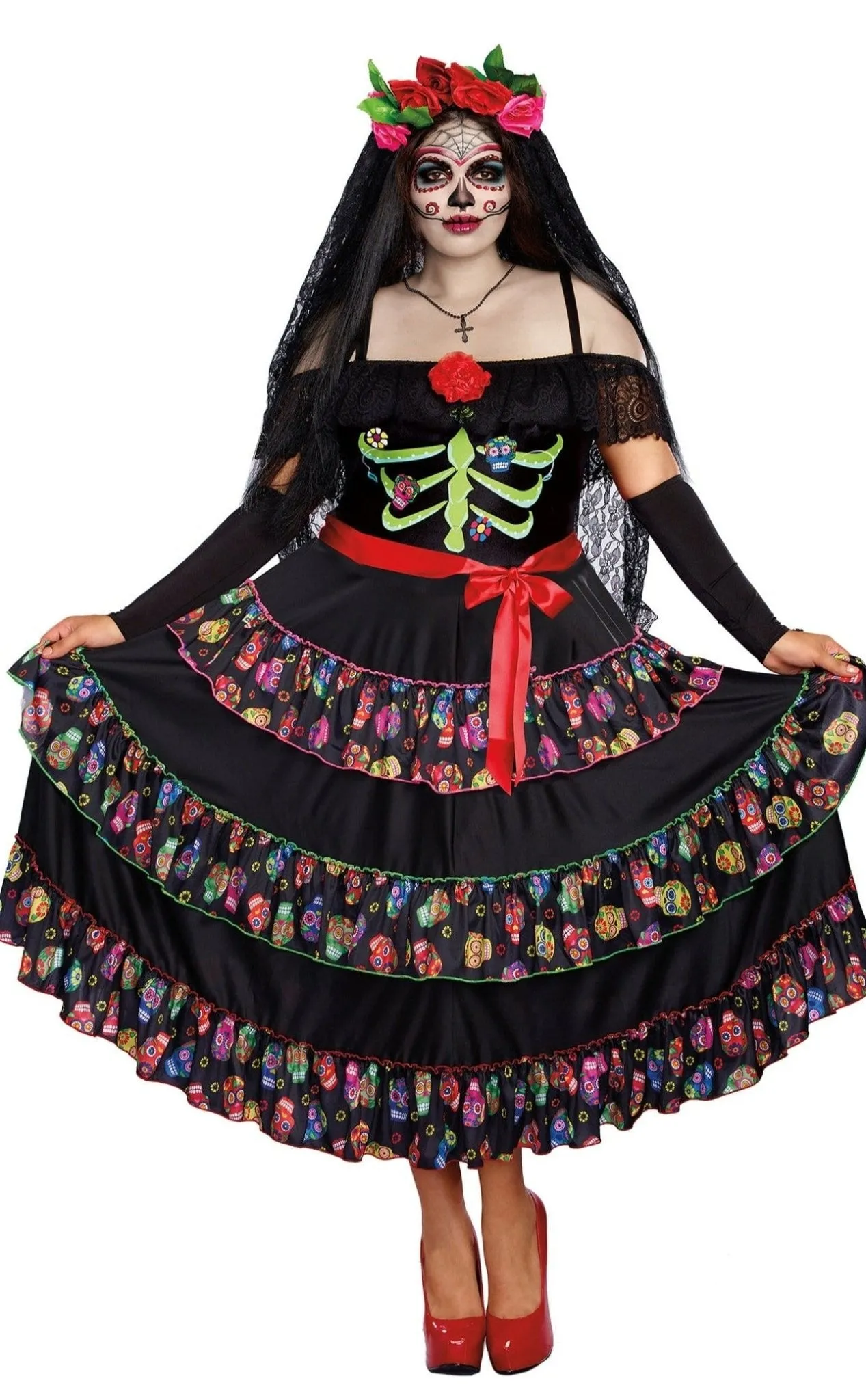 Sexy Plus Size Lady of the Dead Women's Costume