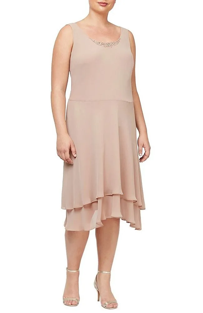 Shoulder Tiered Jacket Dress