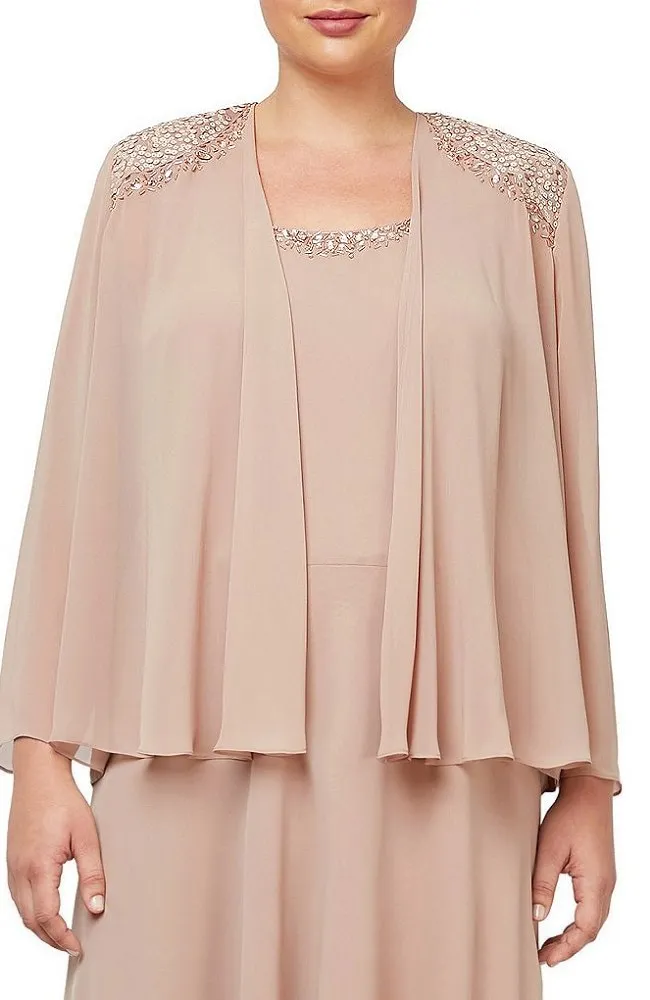 Shoulder Tiered Jacket Dress