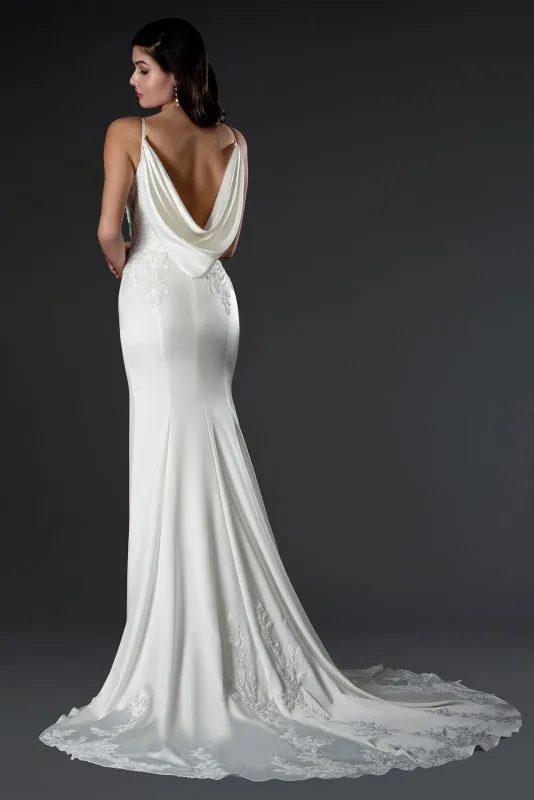 Size 16 Stella Couture 23572 Off White Gown