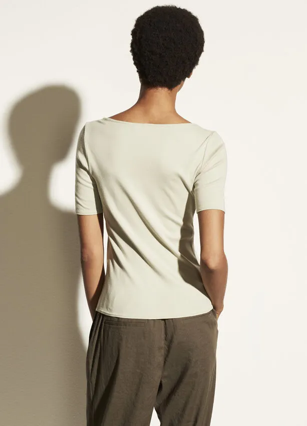 Square Neck Tee (Celery)
