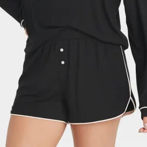 Stars Above Women's Beautifully Soft Pajama Shorts. 7893E Black Small