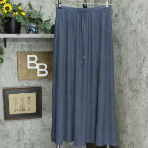 Style & Co. Women's Drawstring Maxi Skirt Gray Small