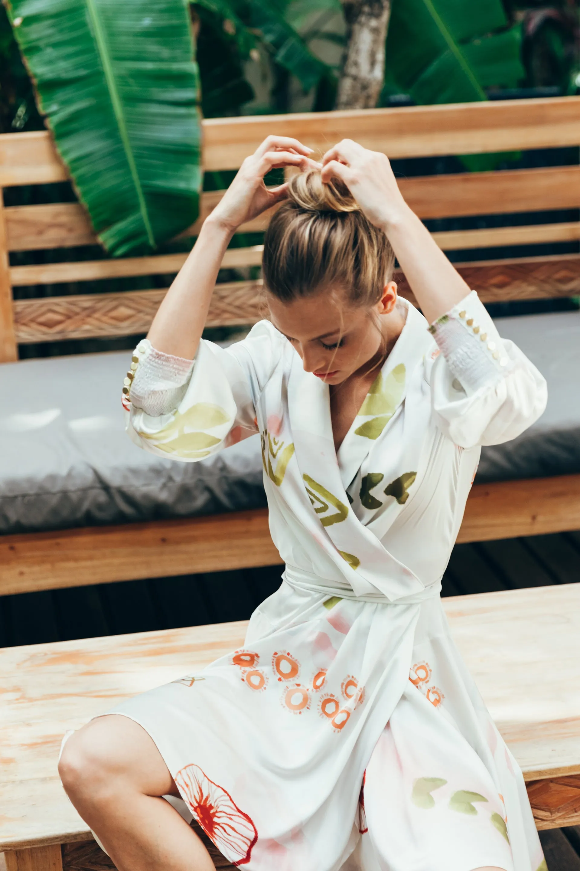 SukiSo Women's Elsa Wrap Dress in Samudra