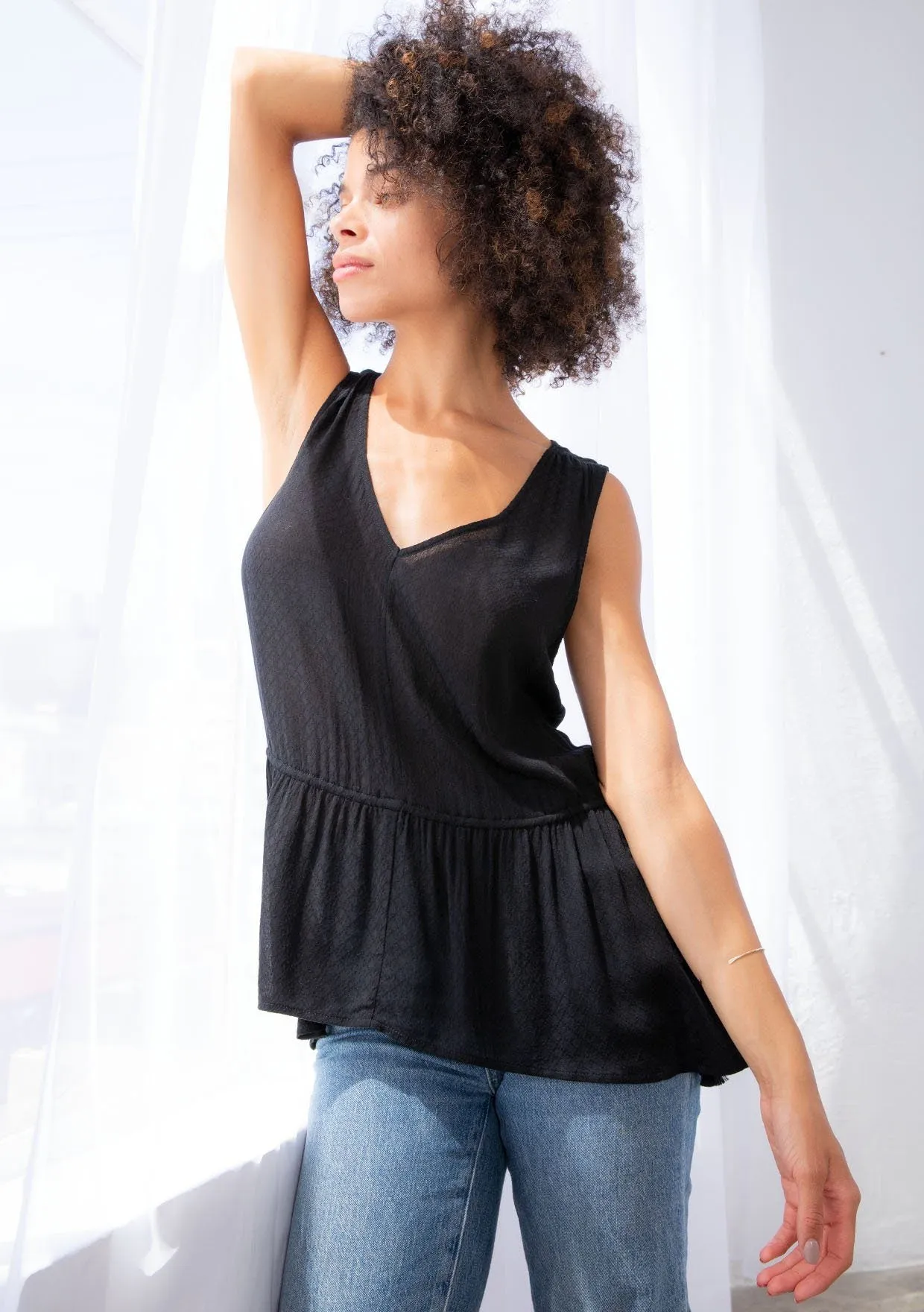 Summer Moon Side Tie Tank Top