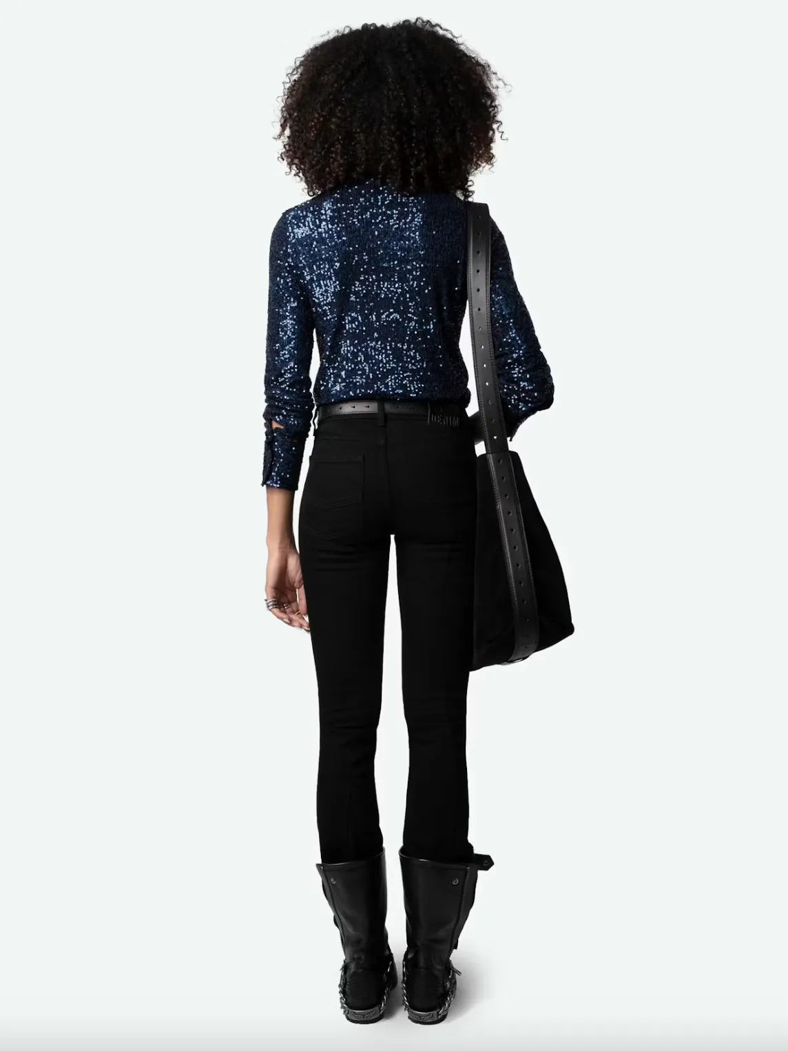 Tawny Sequin Shirt - Encre