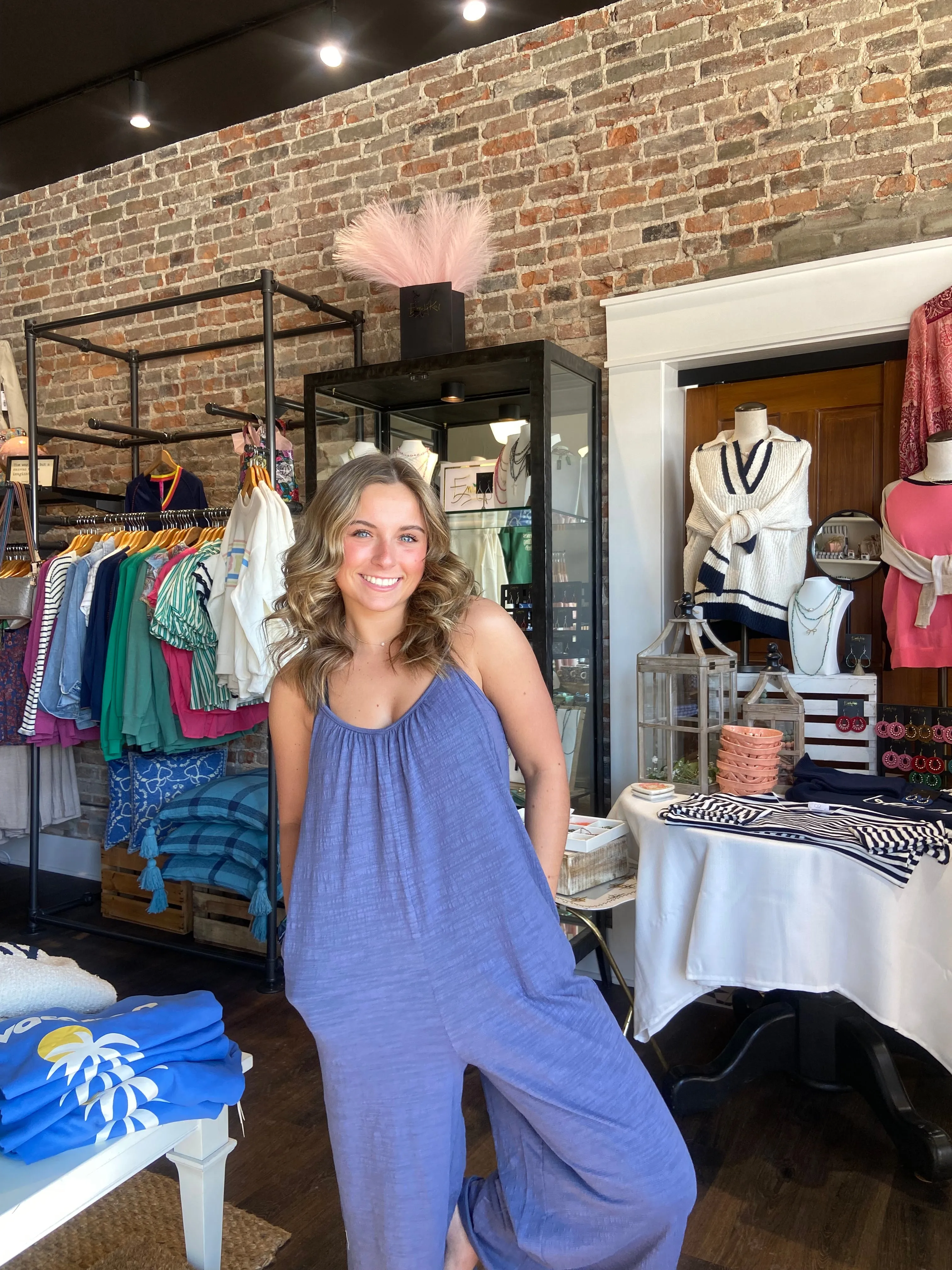 Textured Flared Jumpsuit