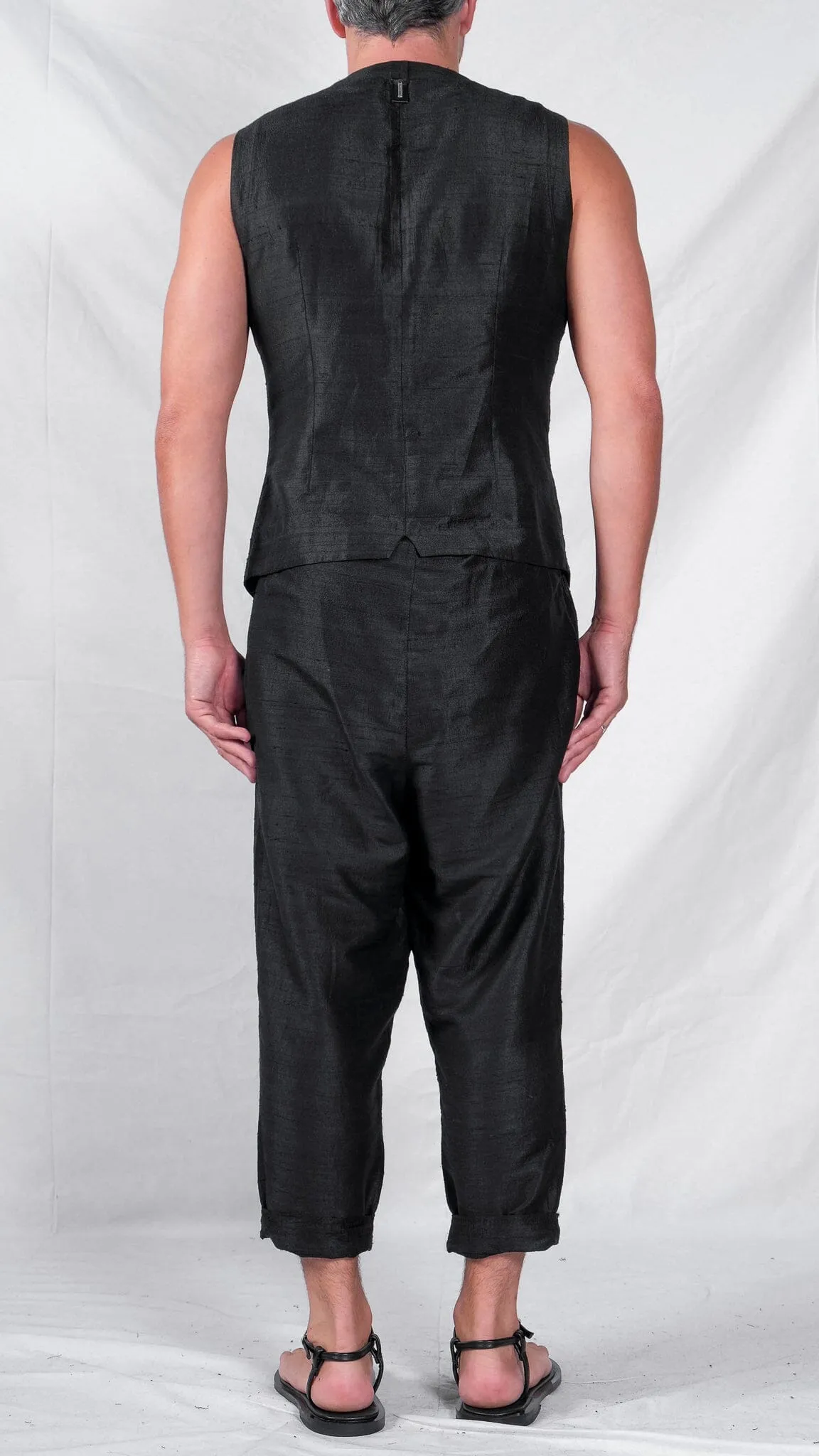 Textured Silk Waistcoat