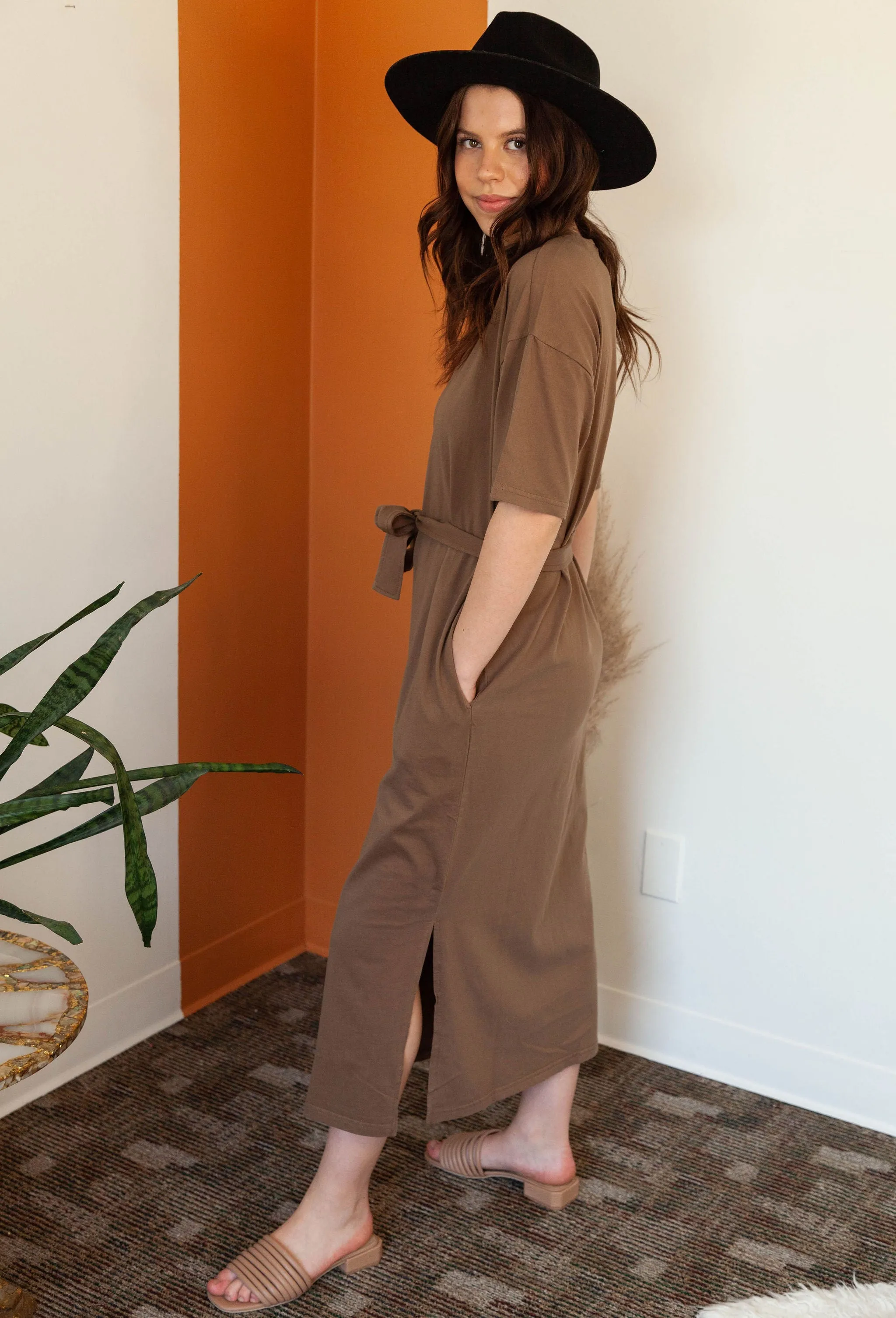 The Ragatta Midi Dress by Minimum - Crocodile