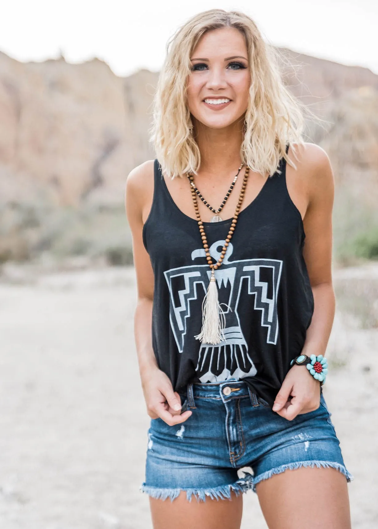 The Thunderbird Tank - Black** - Final Sale