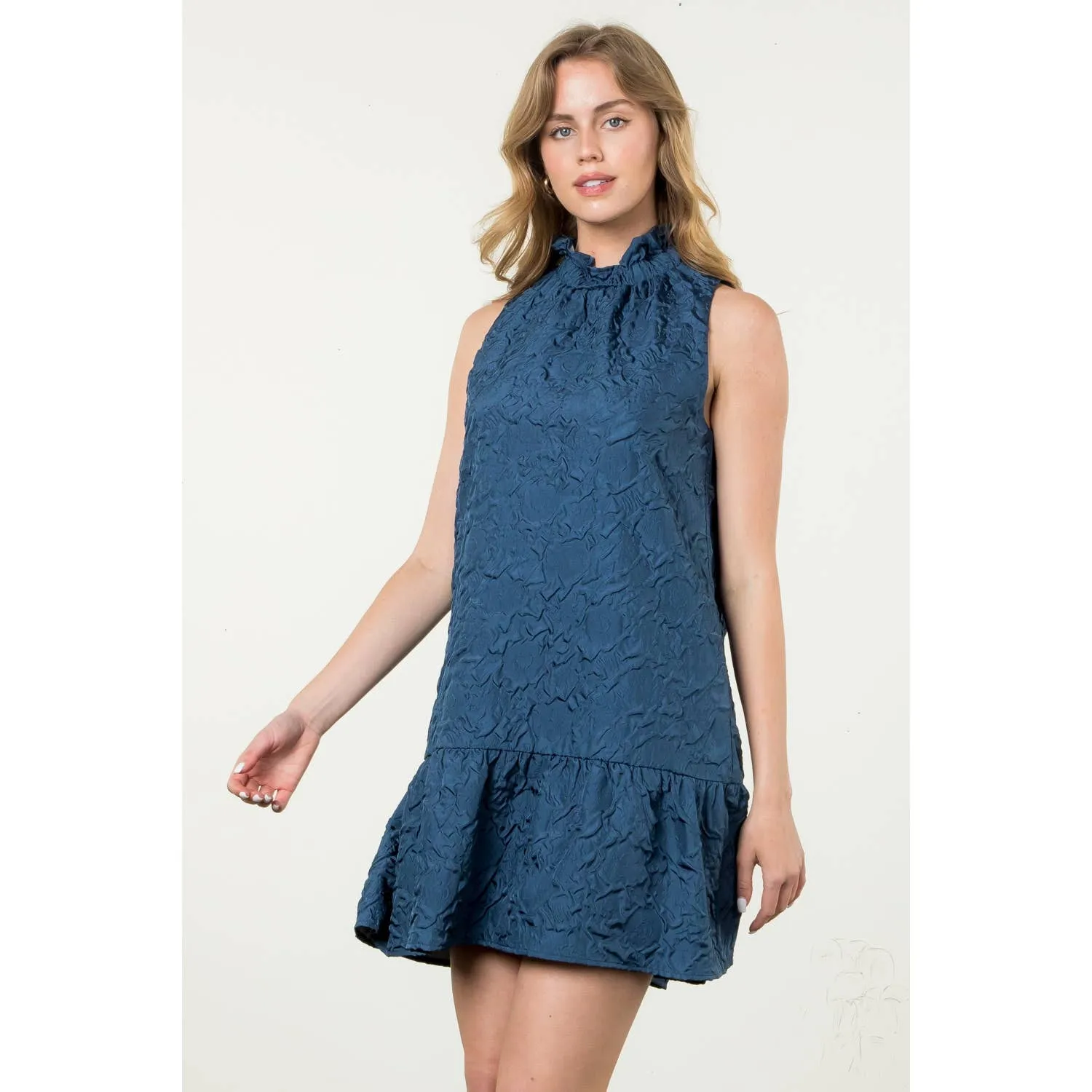 THML Sleeveless Textured Dress