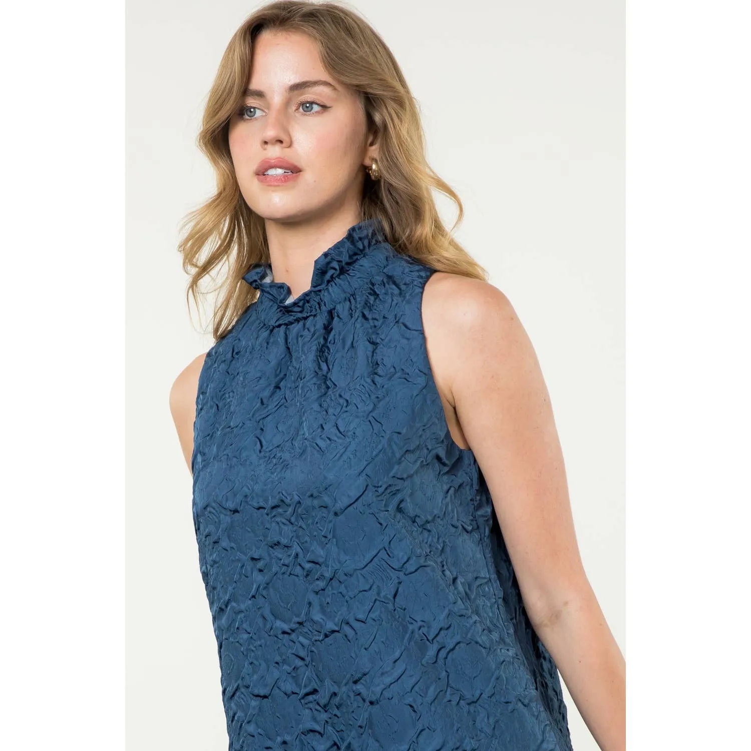 THML Sleeveless Textured Dress