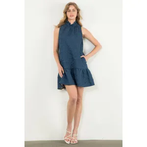 THML Sleeveless Textured Dress