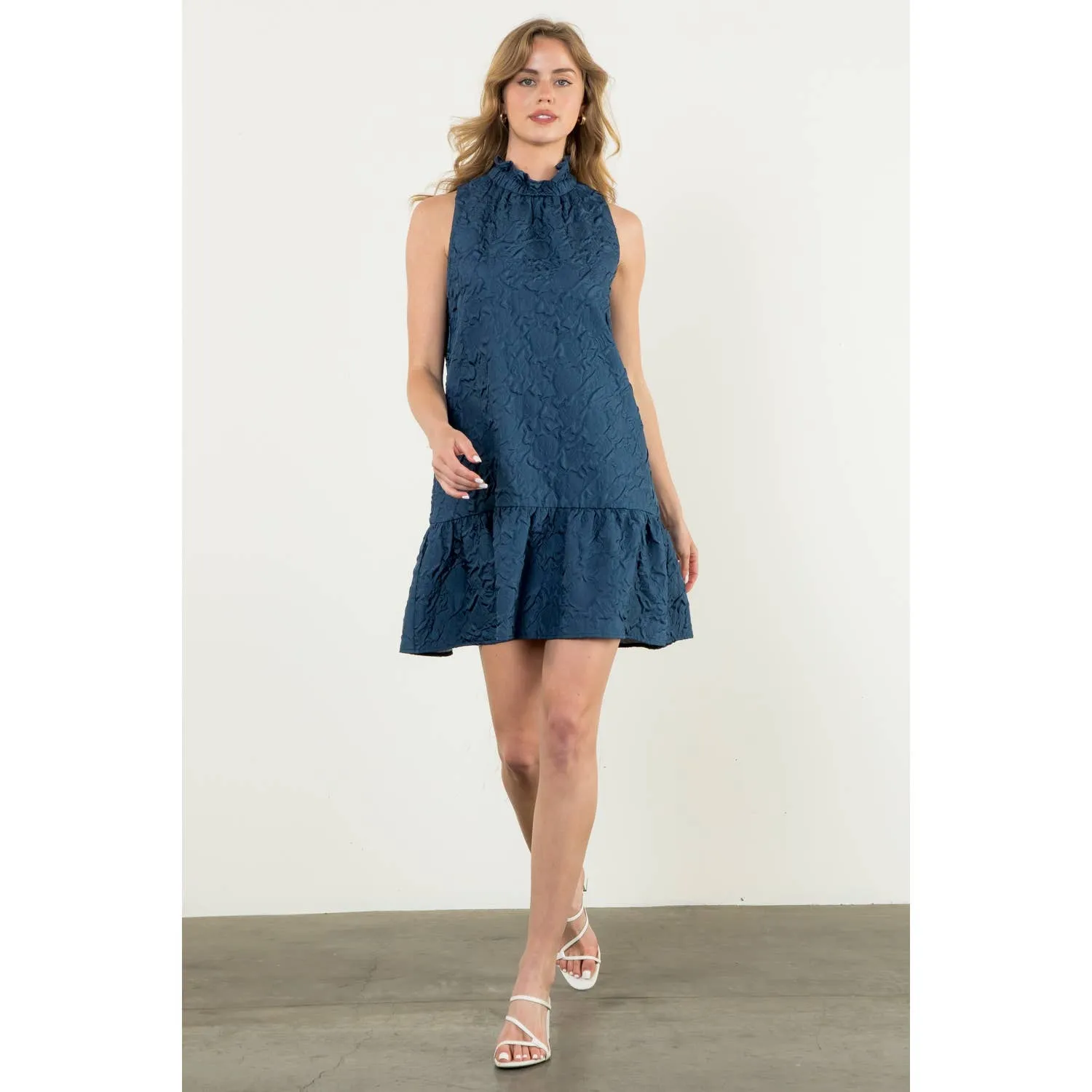 THML Sleeveless Textured Dress