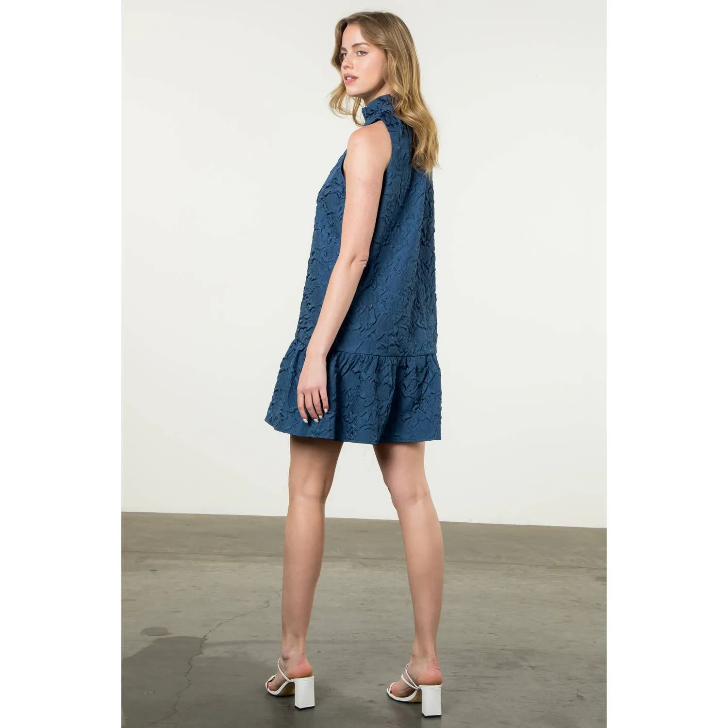 THML Sleeveless Textured Dress