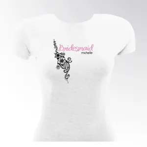 Tropical Blooms Bridesmaid TShirt