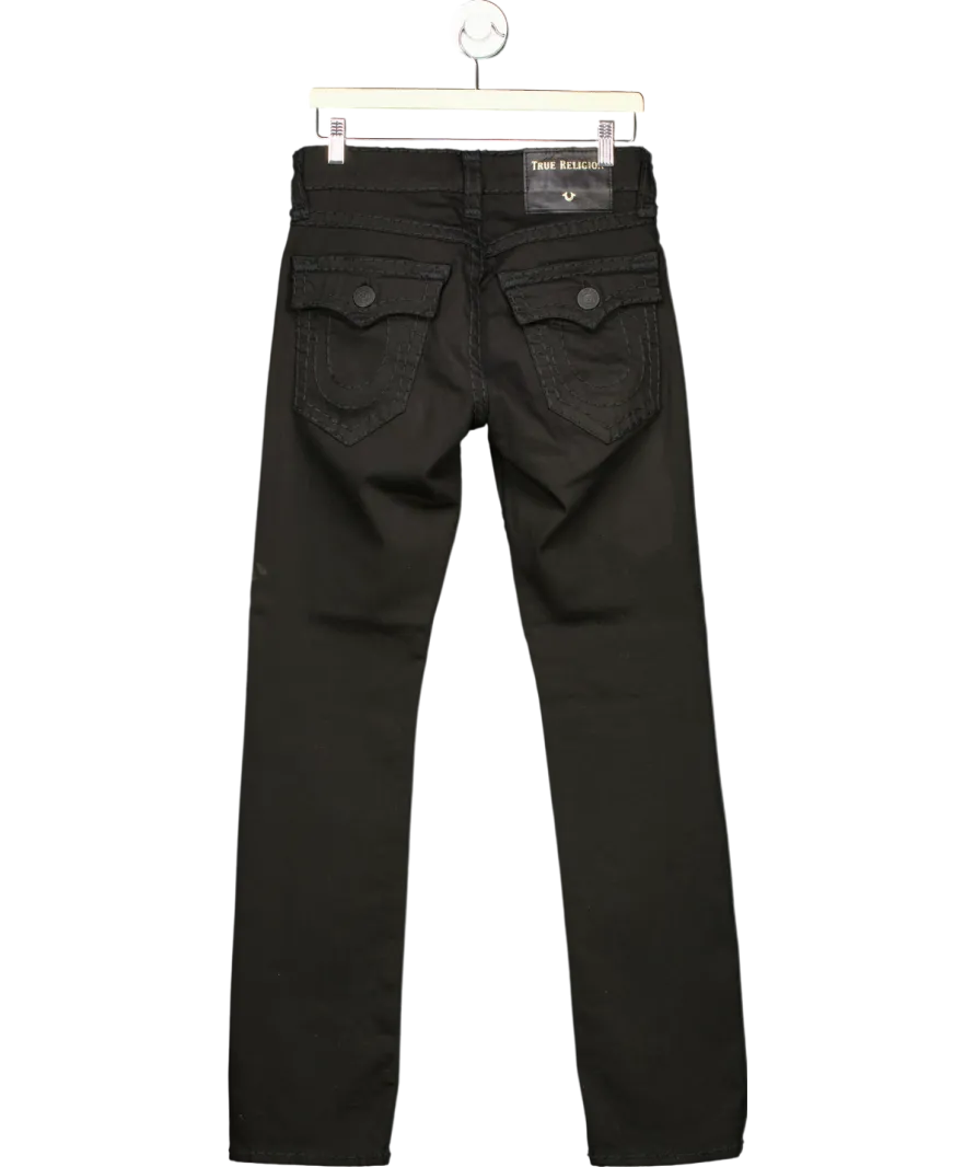 True Religion Black Ricky Relaxed Straight Leg Jean W28