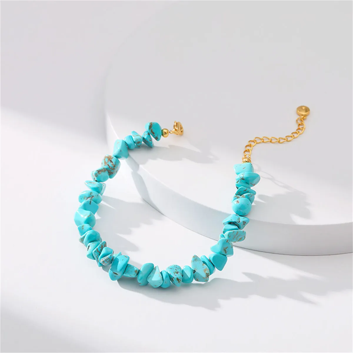 Turquoise Stone Chip Beaded Bracelet