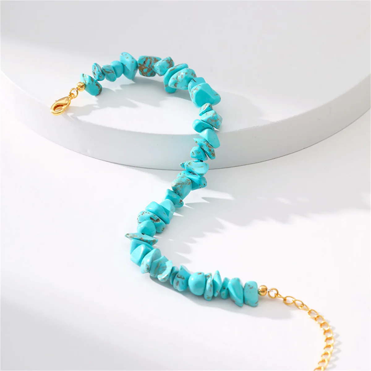 Turquoise Stone Chip Beaded Bracelet