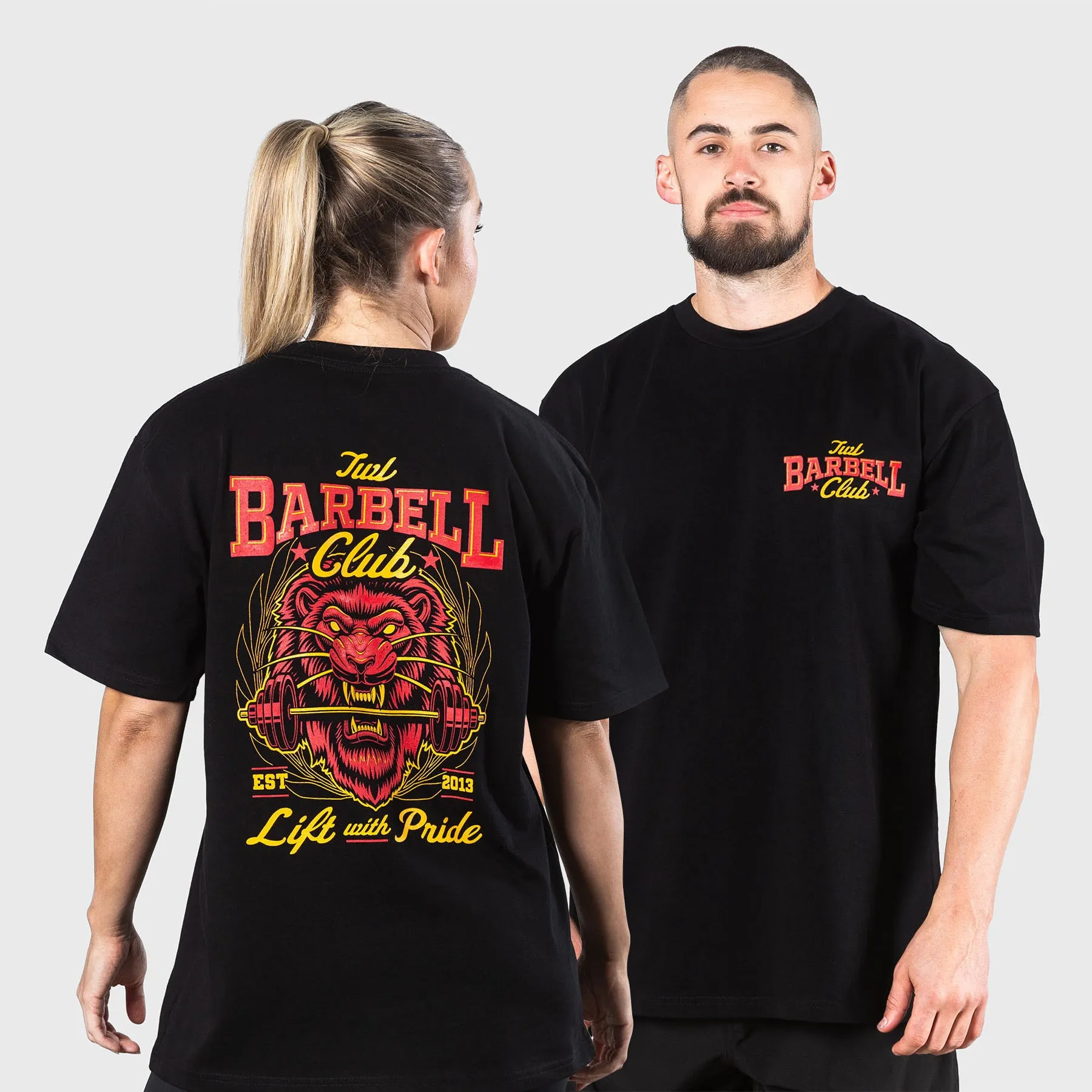 TWL - LIFESTYLE OVERSIZED T-SHIRT - BARBELL CLUB - UNTAMED/BLACK