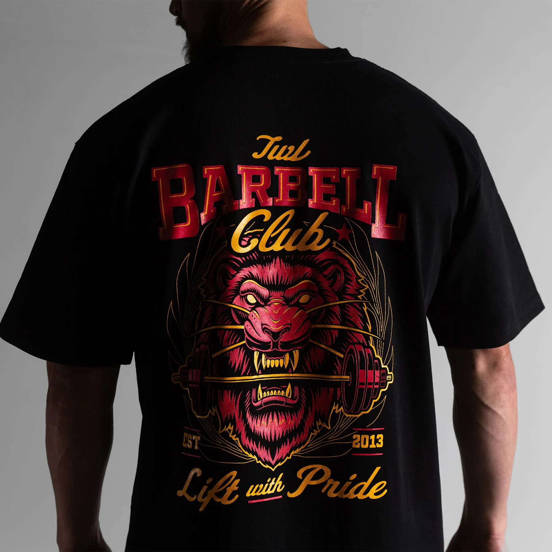 TWL - LIFESTYLE OVERSIZED T-SHIRT - BARBELL CLUB - UNTAMED/BLACK