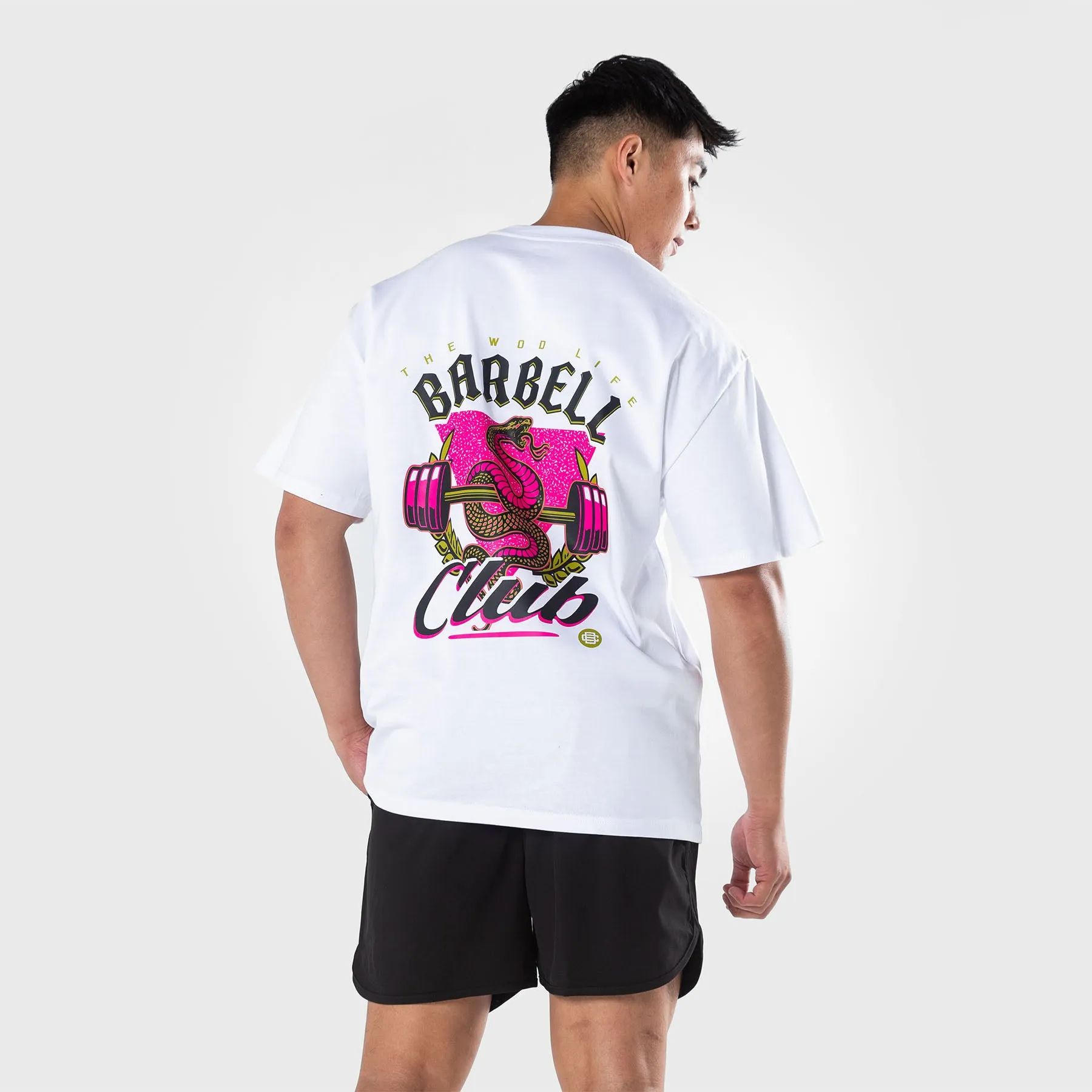 TWL - LIFESTYLE OVERSIZED T-SHIRT  - BARBELL CLUB - VIPER/WHITE